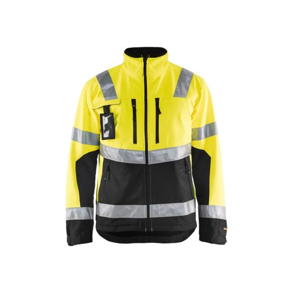 BLÅKLÄDER softshell jakke Hi-Vis gul/sort 4900 - M