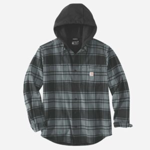 CARHARTT Skjorte jakke Flannel Fleece Lined Hooded ELM - M