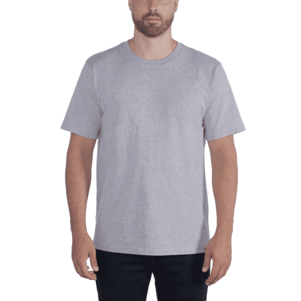 CARHARTT T-Shirt Non-Pocket Short Sleeve Heather Grey - L