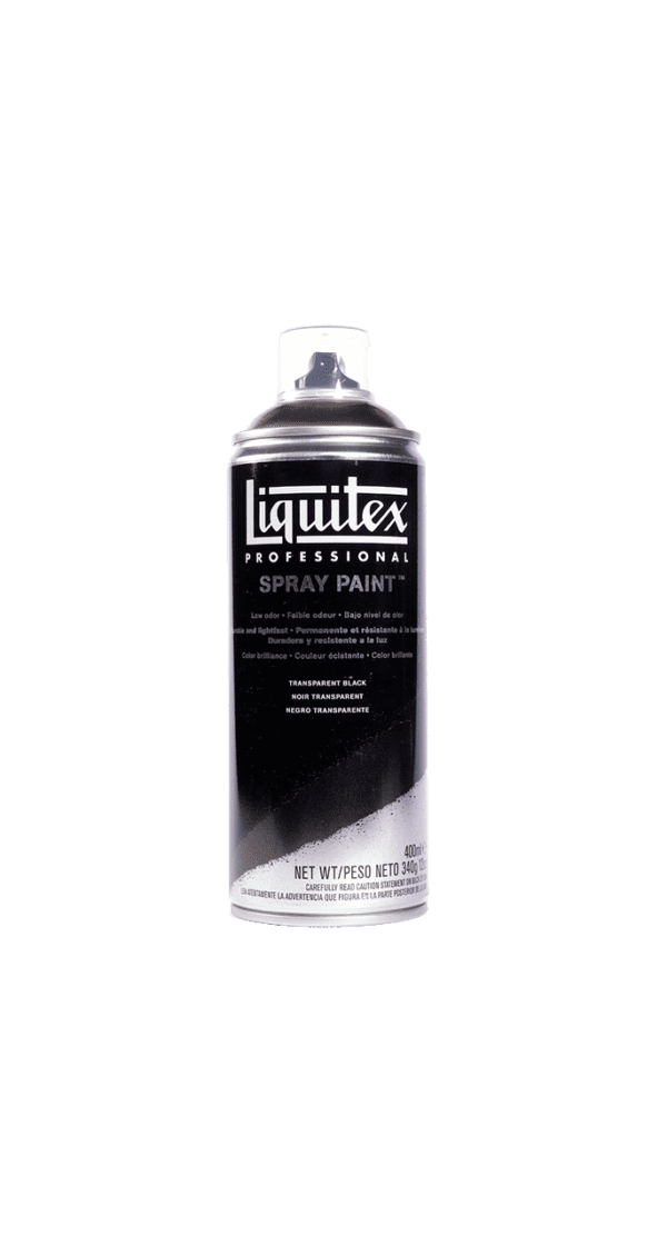 Liquitex Spraymaling, Transparente Farver - Transparent Black 0260