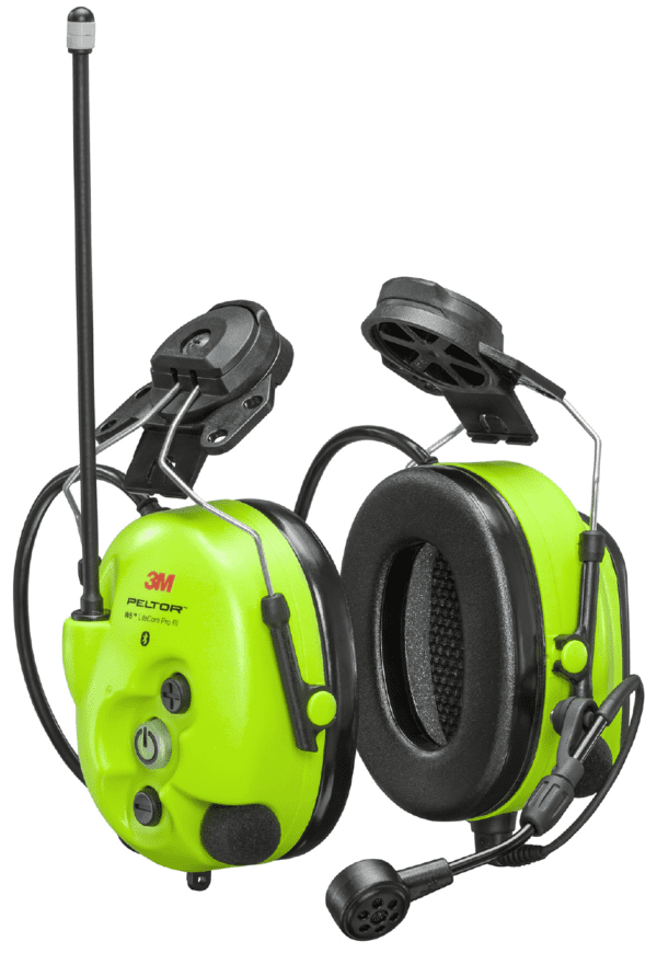 Peltor WS LiteCom III Hi-Viz høreværn t/hjelmmont.