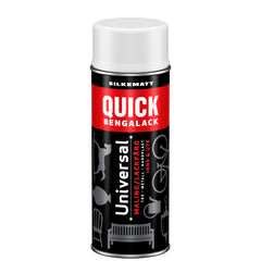 Quick Bengalack Silkemat Spraymaling (Hvid, Sort)