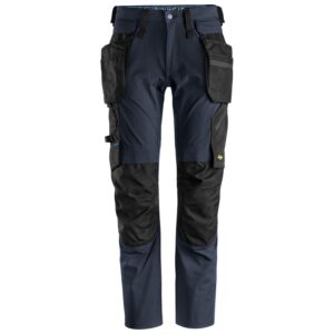 SNICKERS Arbejdsbukser LiteWork med aftagelige hylsterlommer 6208 navy/sort - C96