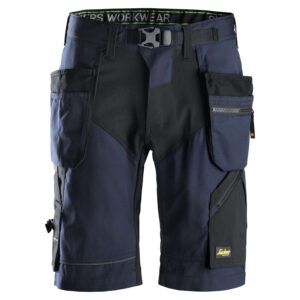 SNICKERS Shorts FlexiWork med hylsterlommer 6904 navy/sort - C44