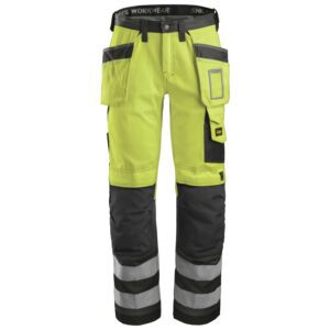 SNICKERS arbejdsbukser 3233 Hi-Vis gul - C52