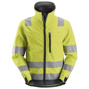 SNICKERS softshell jakke 1230 Hi-Vis gul - L