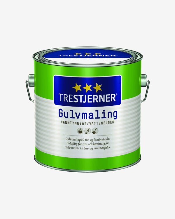 Trestjerner Gulvmaling, Halvblank - 0,68 L