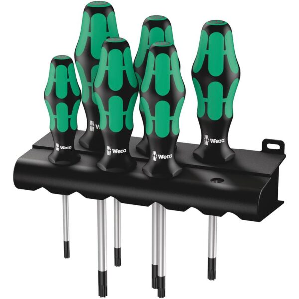 Wera 367/6 TORXÂ® Skruetrækkersæt Kraftform Plus + rack