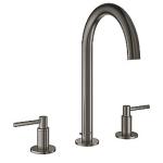 GROHE Atrio New håndvaskarmatur M 3-hulsbatteri. Børstet Hard Graphite