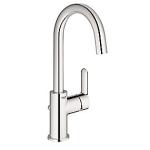 GROHE BauEdge håndvaskarmatur 140mm tud med bundventil. Forkromet