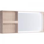 Geberit Citterio spejl 1334x584x140mm med lys, eg beige