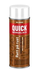 Quick Bengalack Rust Grunder Blank Spray, Hvid / Sort - Spraymaling