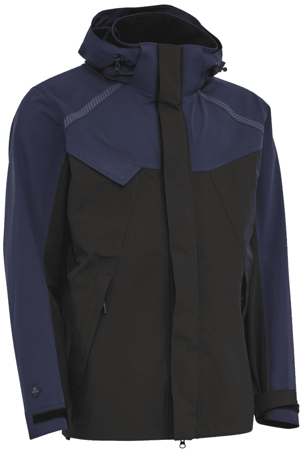 Arbejdsjakke stretch 3-lags 186101 navy Str./sort Str. XS