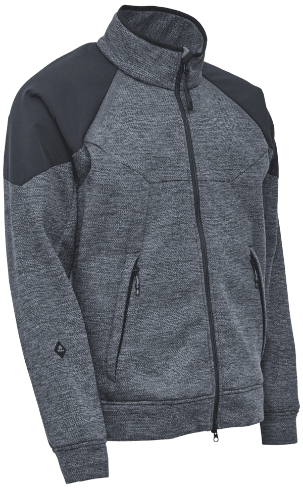 Fleece midlayer jakke 150016 grå melange XS