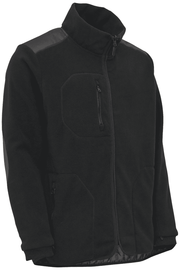 Fleece zip-in jakke 150014 sort Str. XS