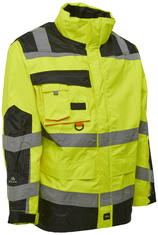 Hi-vis arbejdsjakke 086004R gul/sort Str. S