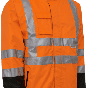 Hi-vis arbejdsjakke 2-i-1 086100R orange/sort Str. XS