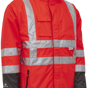 Hi-vis arbejdsjakke 2-i-1 086100R rød/sort Str. XS