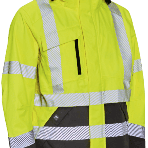 Hi-vis arbejdsjakke stretch 186000R gul/sort Str. XS