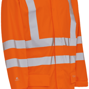 Hi-vis jakke lang m/ refleks 026301R orange Str. XS