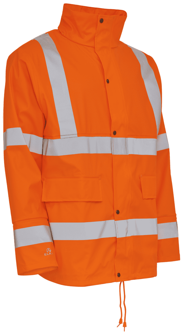 Hi-vis jakke m/refleksstriber 026300R orange Str. XS