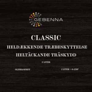 Gebenna Professional: Classic Heldækkende Alkyd Træbeskyttelse, Grøn Umbra 5 liter